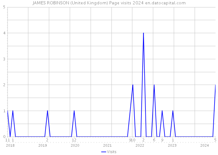 JAMES ROBINSON (United Kingdom) Page visits 2024 