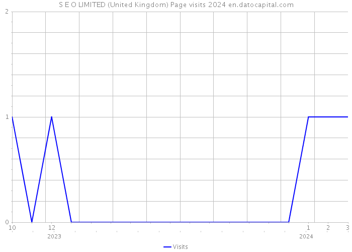 S E O LIMITED (United Kingdom) Page visits 2024 