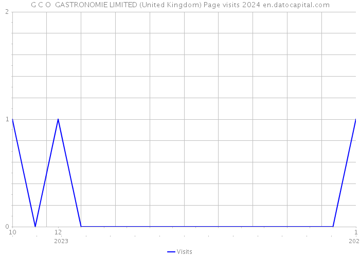 G C O GASTRONOMIE LIMITED (United Kingdom) Page visits 2024 