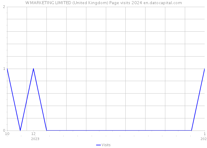 W MARKETING LIMITED (United Kingdom) Page visits 2024 