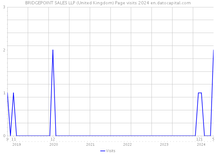 BRIDGEPOINT SALES LLP (United Kingdom) Page visits 2024 