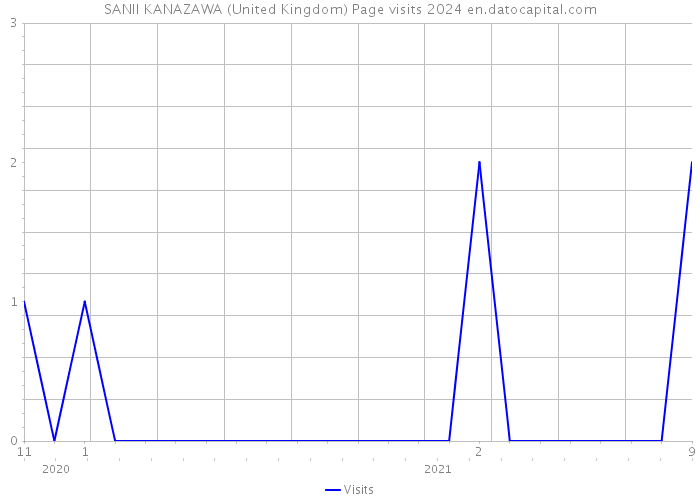 SANII KANAZAWA (United Kingdom) Page visits 2024 