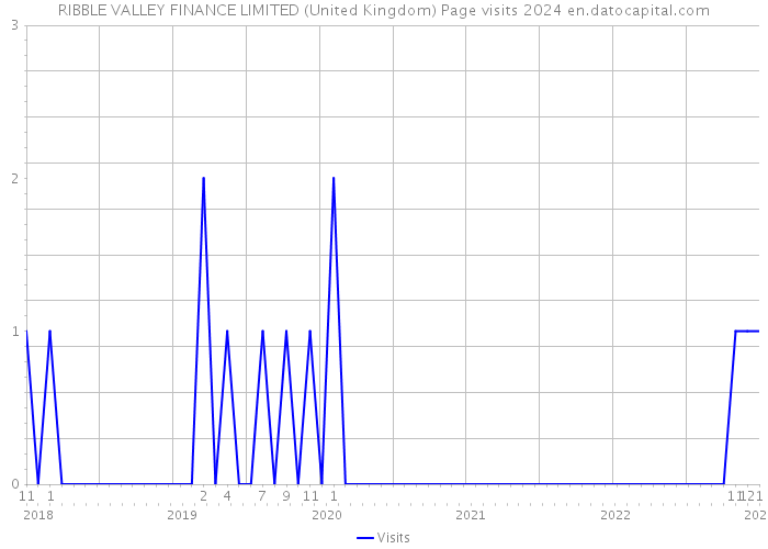 RIBBLE VALLEY FINANCE LIMITED (United Kingdom) Page visits 2024 