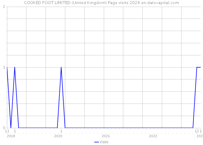 COOKED FOOT LIMITED (United Kingdom) Page visits 2024 