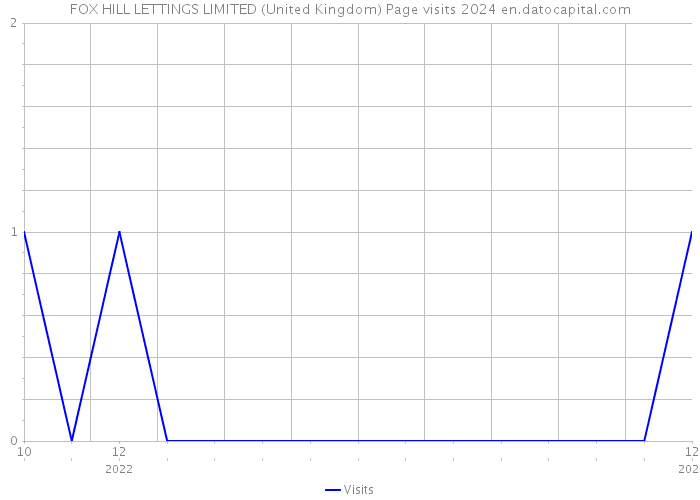 FOX HILL LETTINGS LIMITED (United Kingdom) Page visits 2024 
