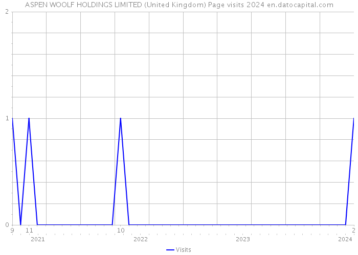 ASPEN WOOLF HOLDINGS LIMITED (United Kingdom) Page visits 2024 