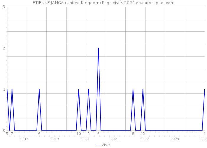 ETIENNE JANGA (United Kingdom) Page visits 2024 
