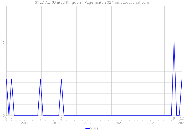 SYED ALI (United Kingdom) Page visits 2024 