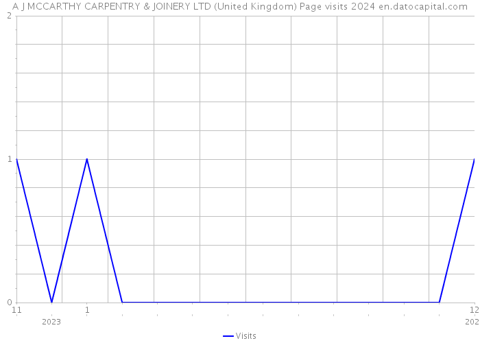 A J MCCARTHY CARPENTRY & JOINERY LTD (United Kingdom) Page visits 2024 