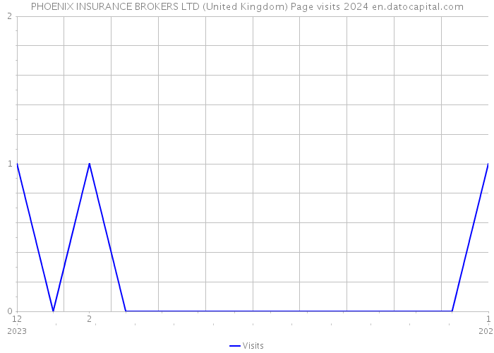 PHOENIX INSURANCE BROKERS LTD (United Kingdom) Page visits 2024 