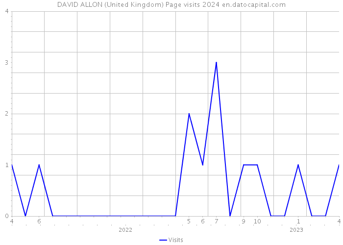 DAVID ALLON (United Kingdom) Page visits 2024 