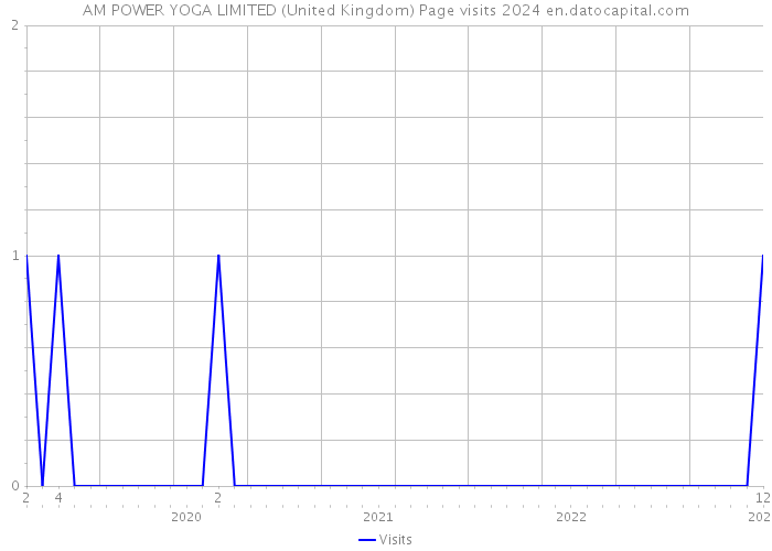 AM POWER YOGA LIMITED (United Kingdom) Page visits 2024 