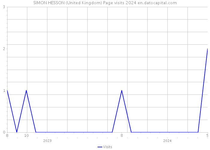 SIMON HESSON (United Kingdom) Page visits 2024 