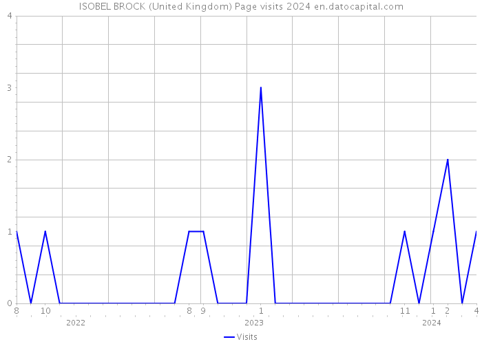 ISOBEL BROCK (United Kingdom) Page visits 2024 