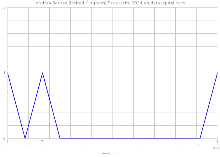 Andrea Bordas (United Kingdom) Page visits 2024 