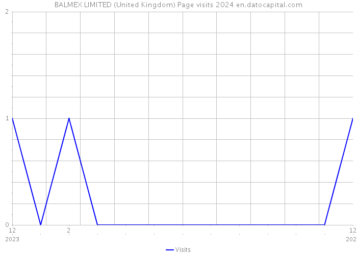 BALMEX LIMITED (United Kingdom) Page visits 2024 