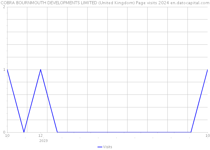 COBRA BOURNMOUTH DEVELOPMENTS LIMITED (United Kingdom) Page visits 2024 