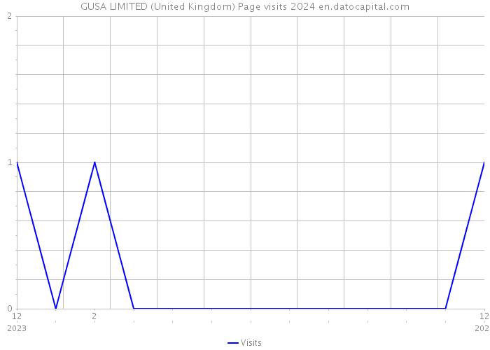 GUSA LIMITED (United Kingdom) Page visits 2024 