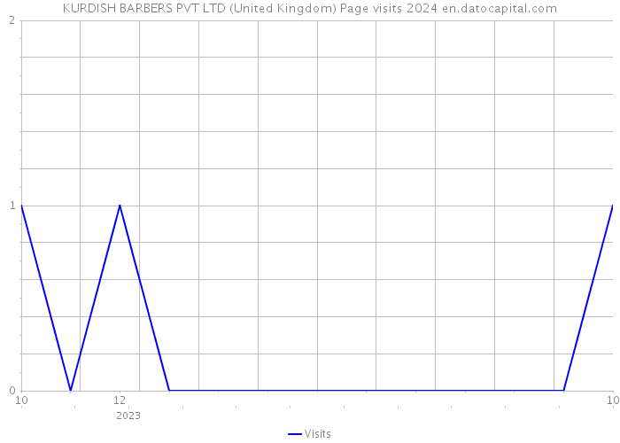 KURDISH BARBERS PVT LTD (United Kingdom) Page visits 2024 