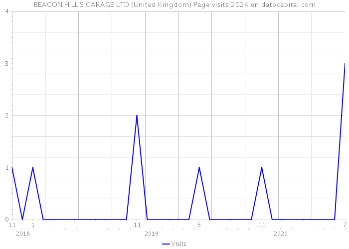 BEACON HILL'S GARAGE LTD (United Kingdom) Page visits 2024 