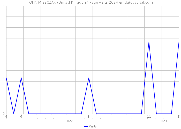 JOHN MISZCZAK (United Kingdom) Page visits 2024 
