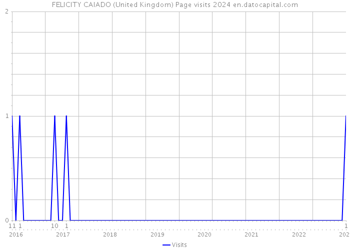 FELICITY CAIADO (United Kingdom) Page visits 2024 
