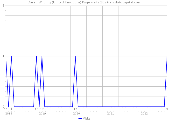 Daren Wilding (United Kingdom) Page visits 2024 
