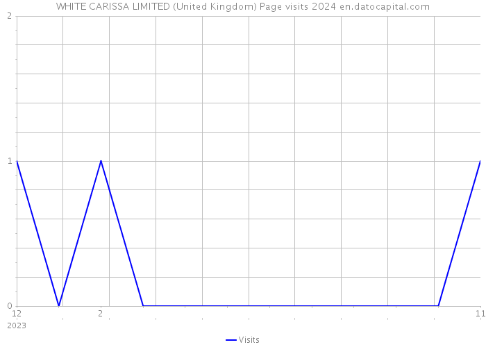 WHITE CARISSA LIMITED (United Kingdom) Page visits 2024 