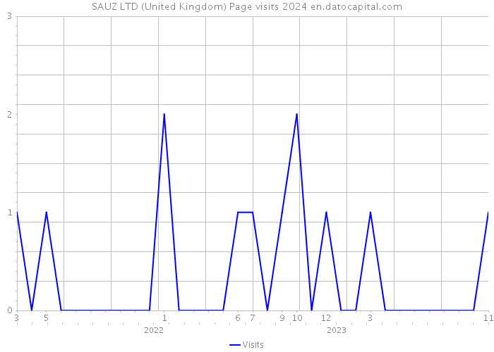 SAUZ LTD (United Kingdom) Page visits 2024 