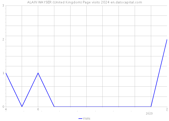 ALAIN WAYSER (United Kingdom) Page visits 2024 