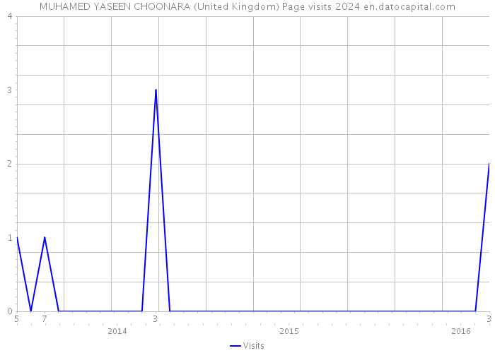 MUHAMED YASEEN CHOONARA (United Kingdom) Page visits 2024 