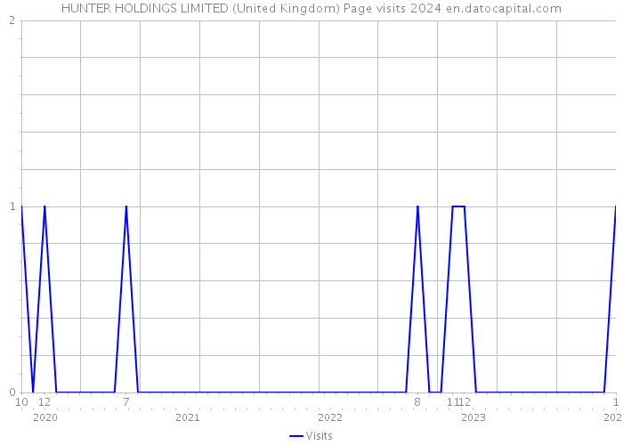 HUNTER HOLDINGS LIMITED (United Kingdom) Page visits 2024 