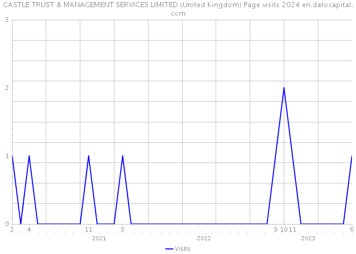CASTLE TRUST & MANAGEMENT SERVICES LIMITED (United Kingdom) Page visits 2024 