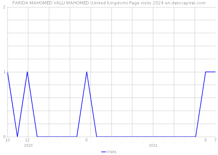 FARIDA MAHOMED VALLI MAHOMED (United Kingdom) Page visits 2024 