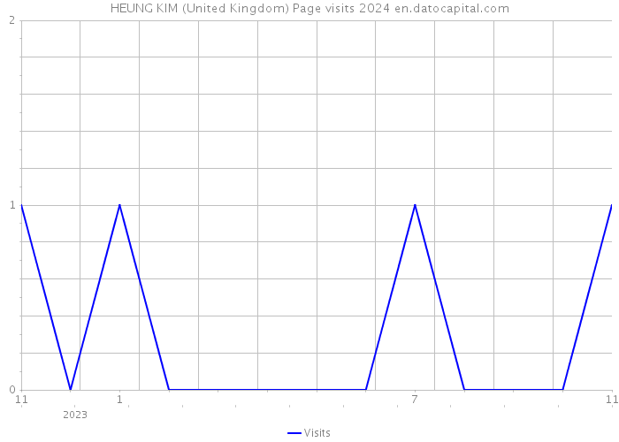 HEUNG KIM (United Kingdom) Page visits 2024 
