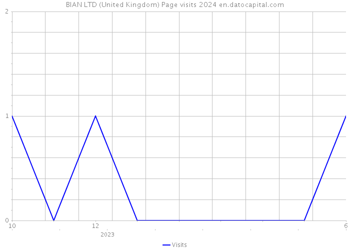 BIAN LTD (United Kingdom) Page visits 2024 