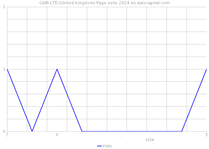 GABI LTD (United Kingdom) Page visits 2024 