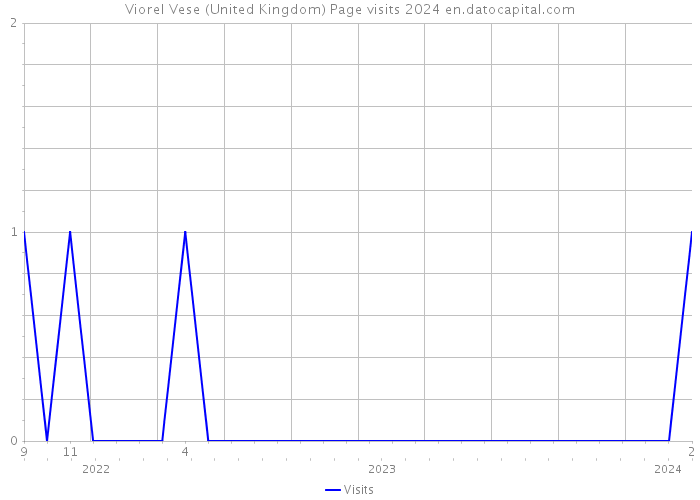 Viorel Vese (United Kingdom) Page visits 2024 