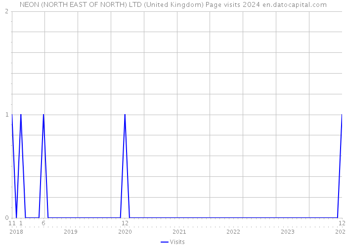 NEON (NORTH EAST OF NORTH) LTD (United Kingdom) Page visits 2024 