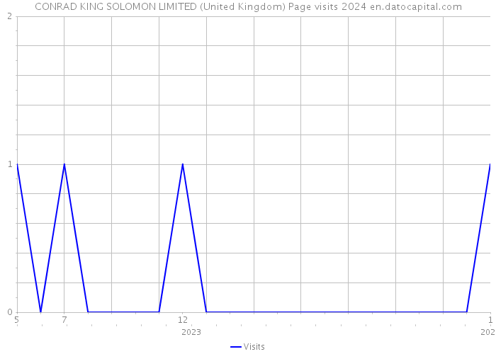 CONRAD KING SOLOMON LIMITED (United Kingdom) Page visits 2024 