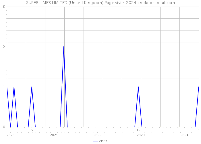 SUPER LIMES LIMITED (United Kingdom) Page visits 2024 