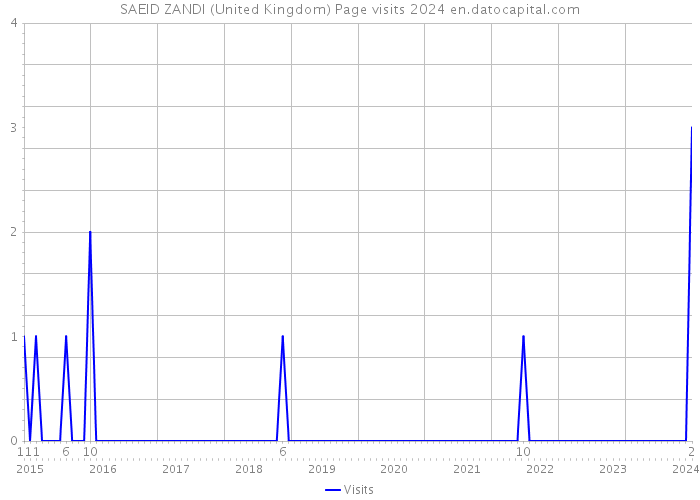 SAEID ZANDI (United Kingdom) Page visits 2024 