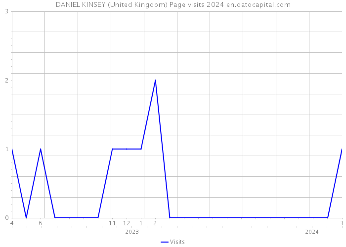 DANIEL KINSEY (United Kingdom) Page visits 2024 