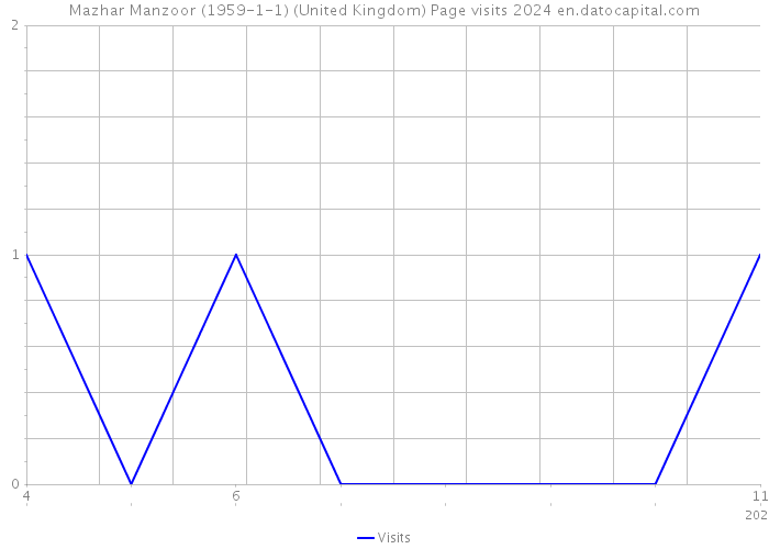 Mazhar Manzoor (1959-1-1) (United Kingdom) Page visits 2024 