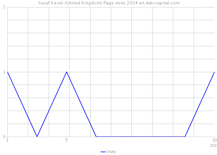 Yusuf Keceli (United Kingdom) Page visits 2024 