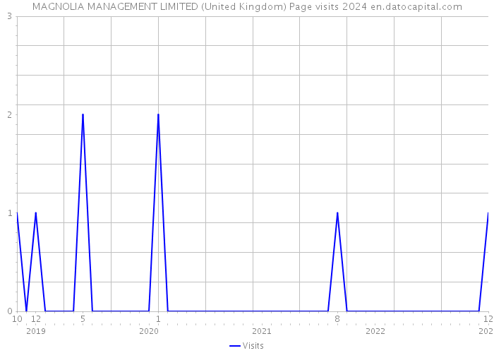 MAGNOLIA MANAGEMENT LIMITED (United Kingdom) Page visits 2024 