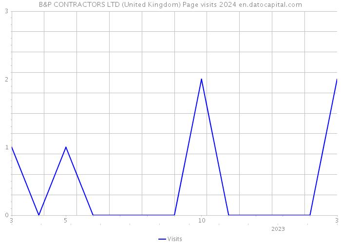 B&P CONTRACTORS LTD (United Kingdom) Page visits 2024 