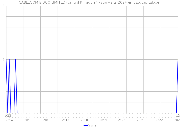 CABLECOM BIDCO LIMITED (United Kingdom) Page visits 2024 