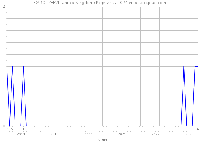 CAROL ZEEVI (United Kingdom) Page visits 2024 