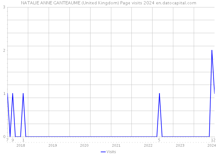 NATALIE ANNE GANTEAUME (United Kingdom) Page visits 2024 
